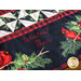 Christmas themed table runner featuring 