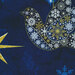 close up image of blue panel included in the Christmas Joy collection