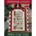 The front of the Christmas Letters pattern showing the finished cross stitch project