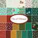 A collage of fabrics included in the Cheer & Merriment collection.