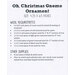 The back of the Oh, Christmas Gnome Ornament pattern showing the required materials.