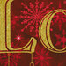 close up image of red panel included in the Christmas Joy collection