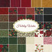 A collage of festive Christmas fabrics included in the holiday wishes fabric collection