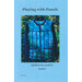 front cover of Playing With Panels pattern featuring a photo of the finished jacket hanging in front of an evergreen tree against a blue background