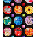 Close-up of the I Spy Quilt made from Color Collage fabrics