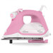 image of pink colored Oliso Smart Iron on a white background