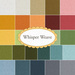 Collage of colorful fabrics included in the Whisper Weave Fat Eighth set