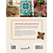 back cover of Simple Whatnots III featuring a finished quilt hanging on a wall in the background with an antique scale holding folded quilts on a tabletop in the foreground