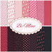 A collage of fabrics included in the Be Mine fat quarter set by Andover Fabrics