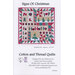 The front of the Signs of Christmas pattern by Sue Holbrook of Cotton and Thread Quilts