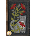 An image of a cat and floral block from the Simple Blessings BOM Quilt.