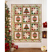 A styled Countdown to Christmas Quilt hanging on a white wall.