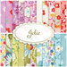 A collage of fabrics included in the Jolie Charm Pack by Moda Fabrics