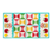 Table Runner for September features apples and jarred apple preserve appliqué along with spool-shaped geometric piecing