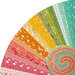 collage of fabric strips in Full Bloom precut pack