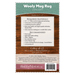 The back of the Wooly Mug Rug - January pattern by Shabby Fabrics