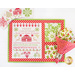Placemat featuring a Christmas themed cross stitch sample panel print.