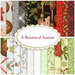 A collage of fabrics included in the A Botanical Season fabric collection