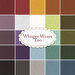A collage of fabrics included in the Whisper Weave Too collection