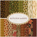 Collage image of all included fabrics in the Autumn Woods collection
