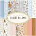 A Collage of fabrics included in the Forest Dreams FQ set.