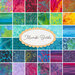 Collage image of all 32 fabrics included in the Mambo Batiks Collection