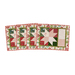 isolated image of 4 placemats fanned out featuring quilted stars and the Countdown to Christmas fabric collection
