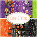 collage of all fabrics included in the Glow-O-Ween Collection