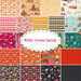 A collage of fabrics included in the Kitty Loves Candy FQ Set