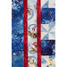 quilt border featuring pinwheels, snowflakes and snow globes.