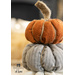 Flannel pumpkins stacked on top of each other
