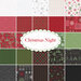 collage of all fabrics included in Christmas Night FQ Set