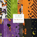 A stacked collage of Halloween fabrics included in The Boo Crew 10