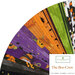 A bundle of Halloween fabrics included in The Boo Crew Strip Pack