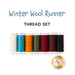 An image of a 7 pc thread set for the Winter Wool Runner