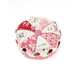 isolated image of completed love pinwheel pastry pincushion on a white background