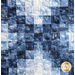 Close up of an intersection of the dark blue lines with tapering shades on every side