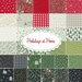 collage of all fabrics included in the Holidays At Home fabric collection