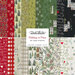 collage of all fabrics included in the Holidays At Home fabric collection