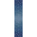 full ombre image of deep blue ombre pattern with silver metallic snowflakes