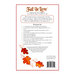 Back of fall in love table top display pattern with design specifications