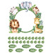 digital image of fabric baby mat panel for measuring your little ones progress