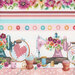 image of border stripe featuring vintage sewing machines and floral motifs