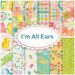 Collage of fabrics included in the I'm All Ears fabric collection