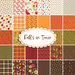 collage of all fabrics included in Fall's in Town fat quarter bundle