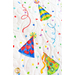 A close-up image of party hats on a Party Time! Wall Hanging.