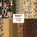 A collage of fabrics included in the For The Love Of Coffee 10