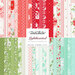 A stacked collage of reds, pinks, aquas, and green fabrics with florals, diamond patterns, and hearts