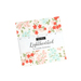 Image of the lighthearted charm pack with a cream, red, and blue floral on the front with a label on it