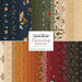 collage of all fabrics included in Fluttering Leaves collection